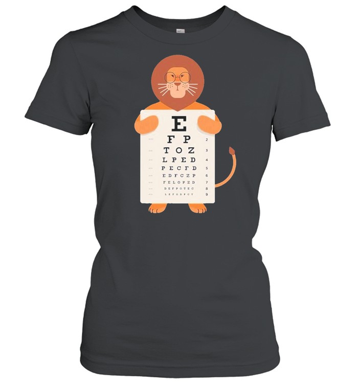 Lion Eye Chart Optometrist shirt - Kingteeshop