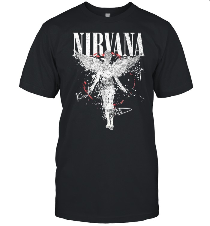 Vintage Nirvanas Angel Art Band Music Legend 80s 90s shirt