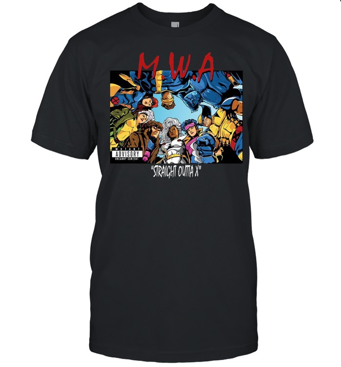 Straight Outta X Animated Rap Album Cover NWA T-shirt