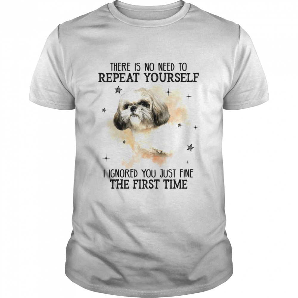 There is no need to repeat yourself i ignored you just fine the first time shirt