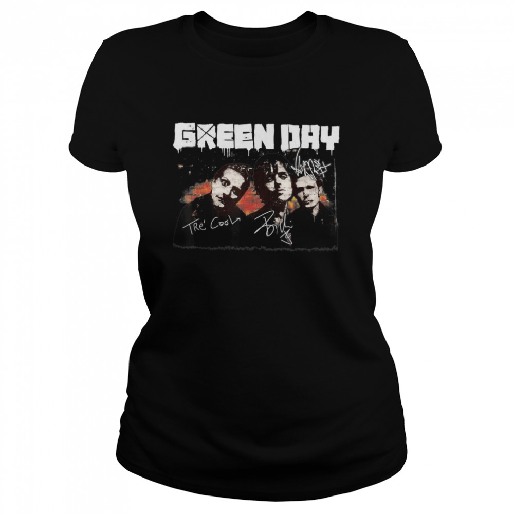 Vintage Greens Days Art Band Music Legend Limited Design shirt Classic Women's T-shirt