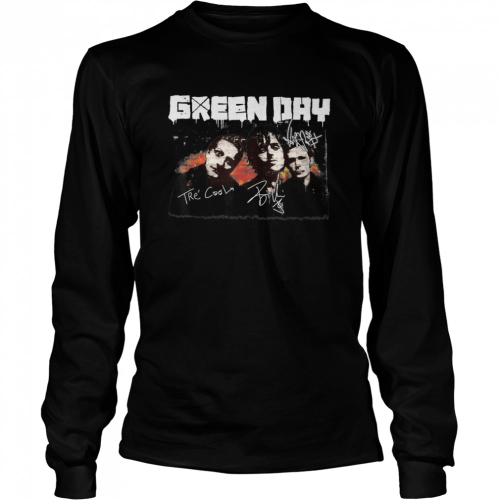 Vintage Greens Days Art Band Music Legend Limited Design shirt Long Sleeved T-shirt