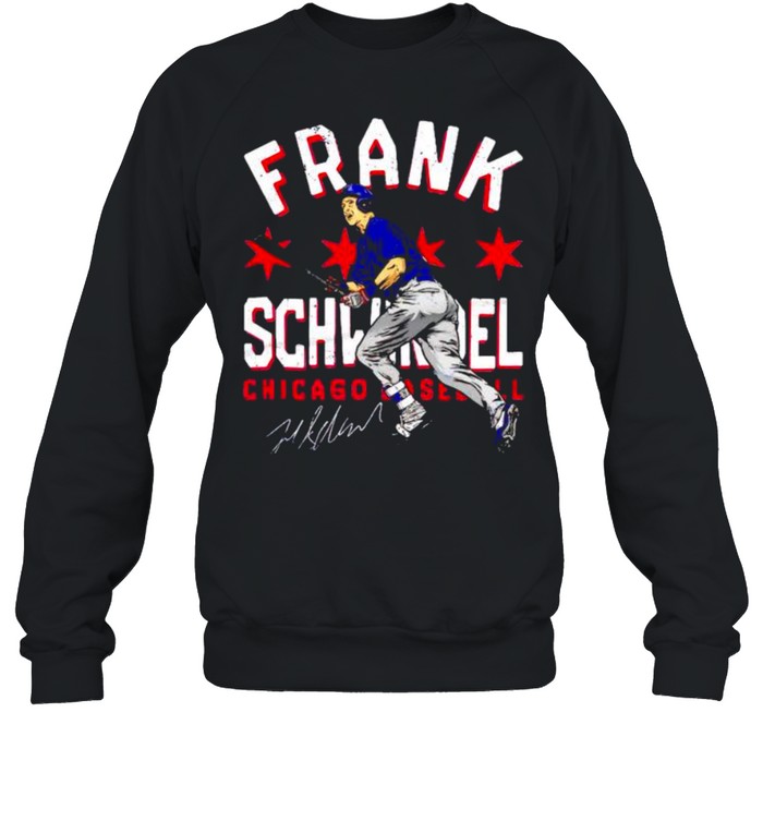 Chicago Cubs Frank Schwindel cartoon sketch shirt - Kingteeshop