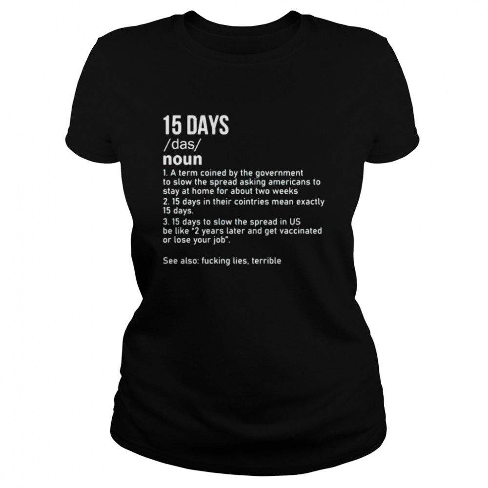15 definition meaning shirt Classic Women's T-shirt