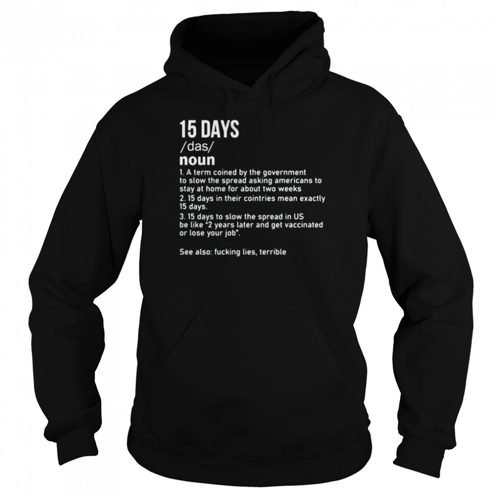 15 definition meaning shirt Unisex Hoodie