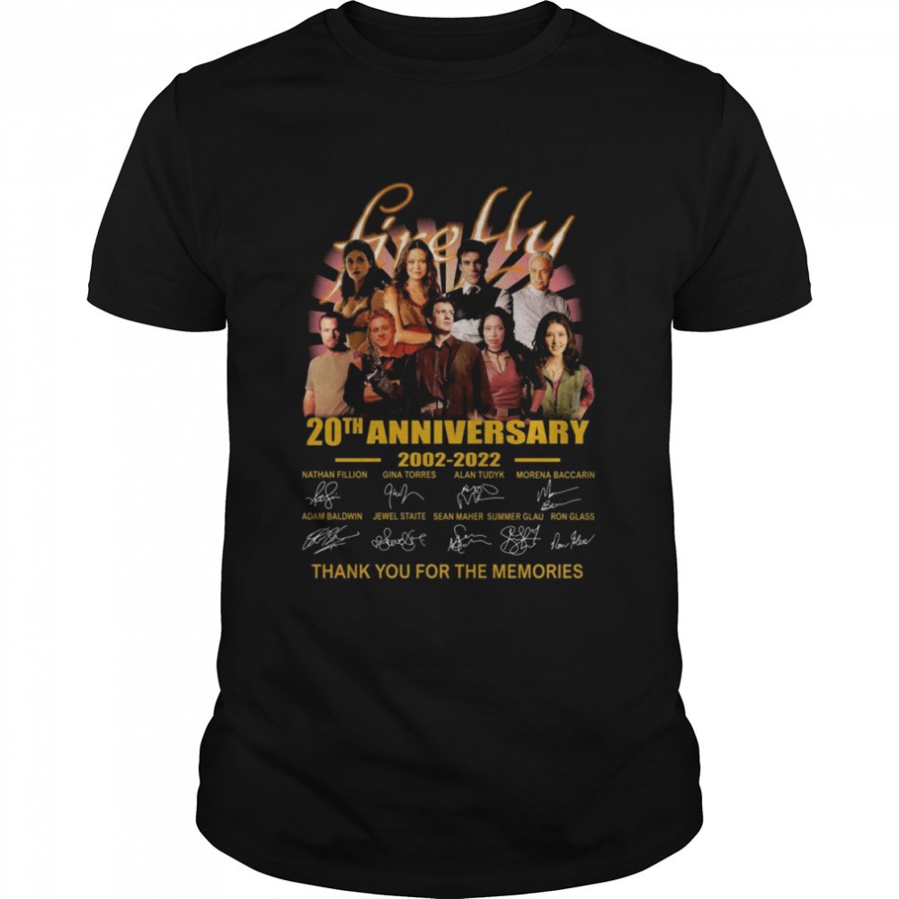 Firefly TV Series 20th anniversary 2002 2021 thank you for the memories signatures shirt Classic Men's T-shirt
