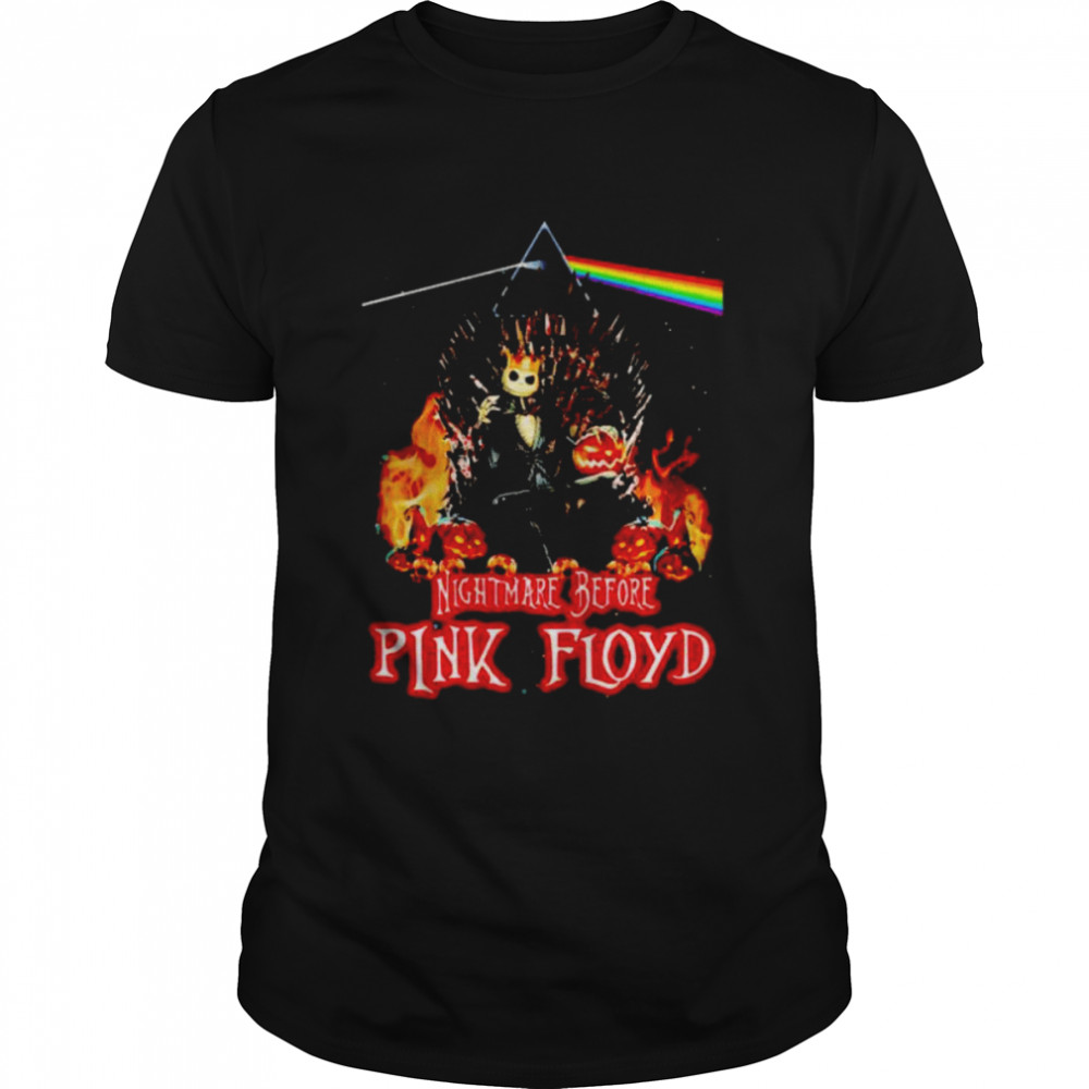 Jack Skellington nightmare before Pink Floyd shirt