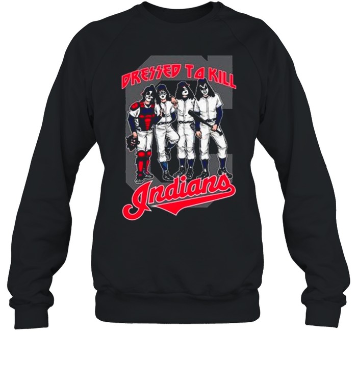 Mlb Kiss Band Dressed To Kill Cleveland Indians Baseball shirt