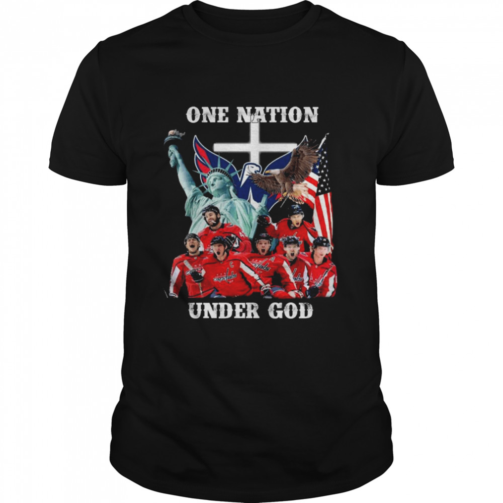 Washington Capitals Ice Hockey One Nation Under God 2021 Shirt