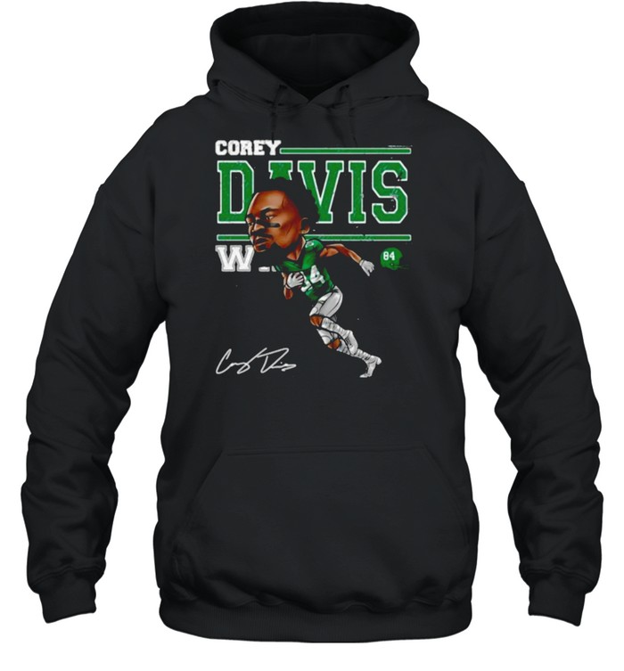 Corey Davis New York Jets Cartoon Signature shirt Unisex Hoodie