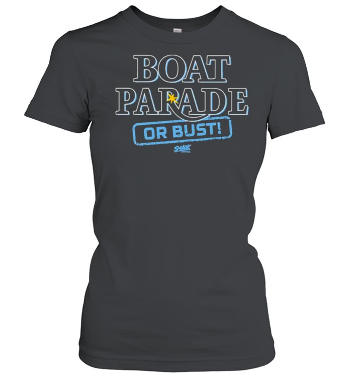Boat parade or bust tampa bay baseball fans smack apparel shirt Classic Women's T-shirt