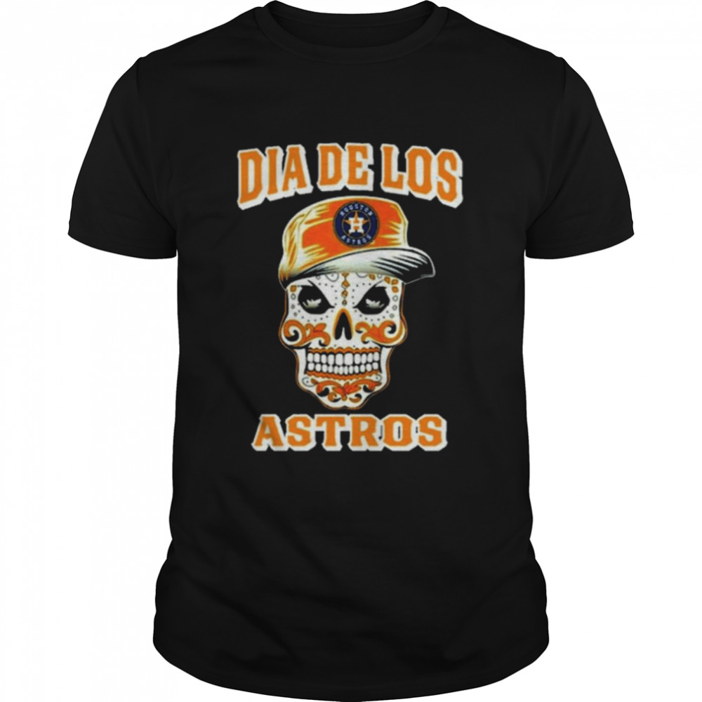 Sugar Skull Houston Astros Dia De Los Astros Shirt - Kingteeshop