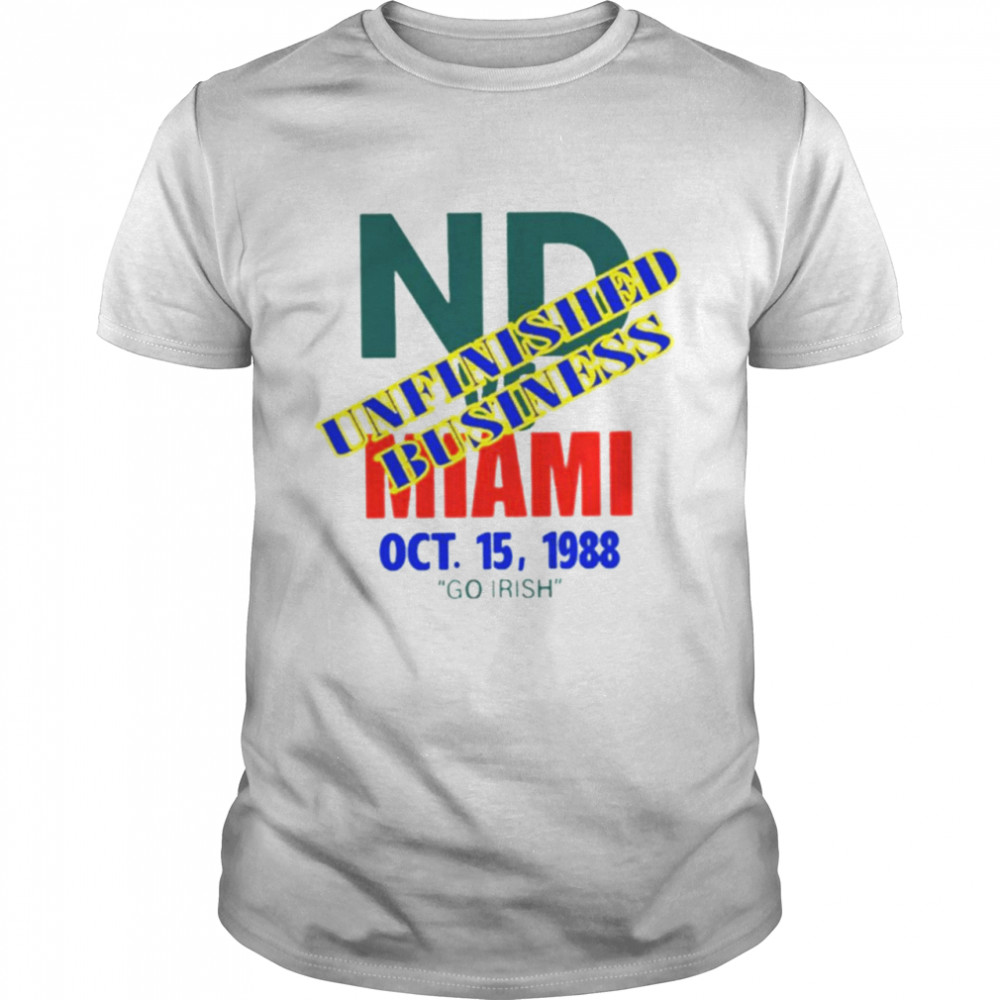Catholics vs Convicts ND Miami unfinished business shirt Classic Men's T-shirt