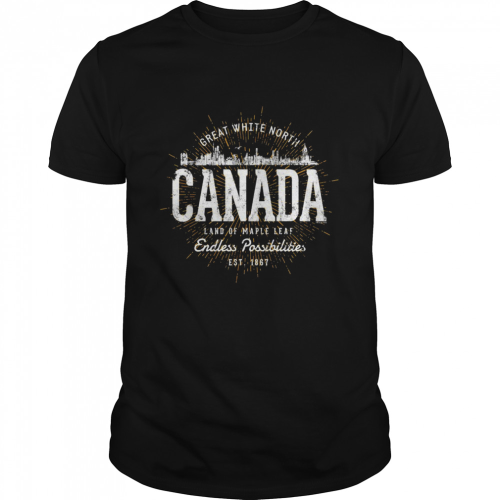 Canada Vintage Stil Retro Kanada Shirt