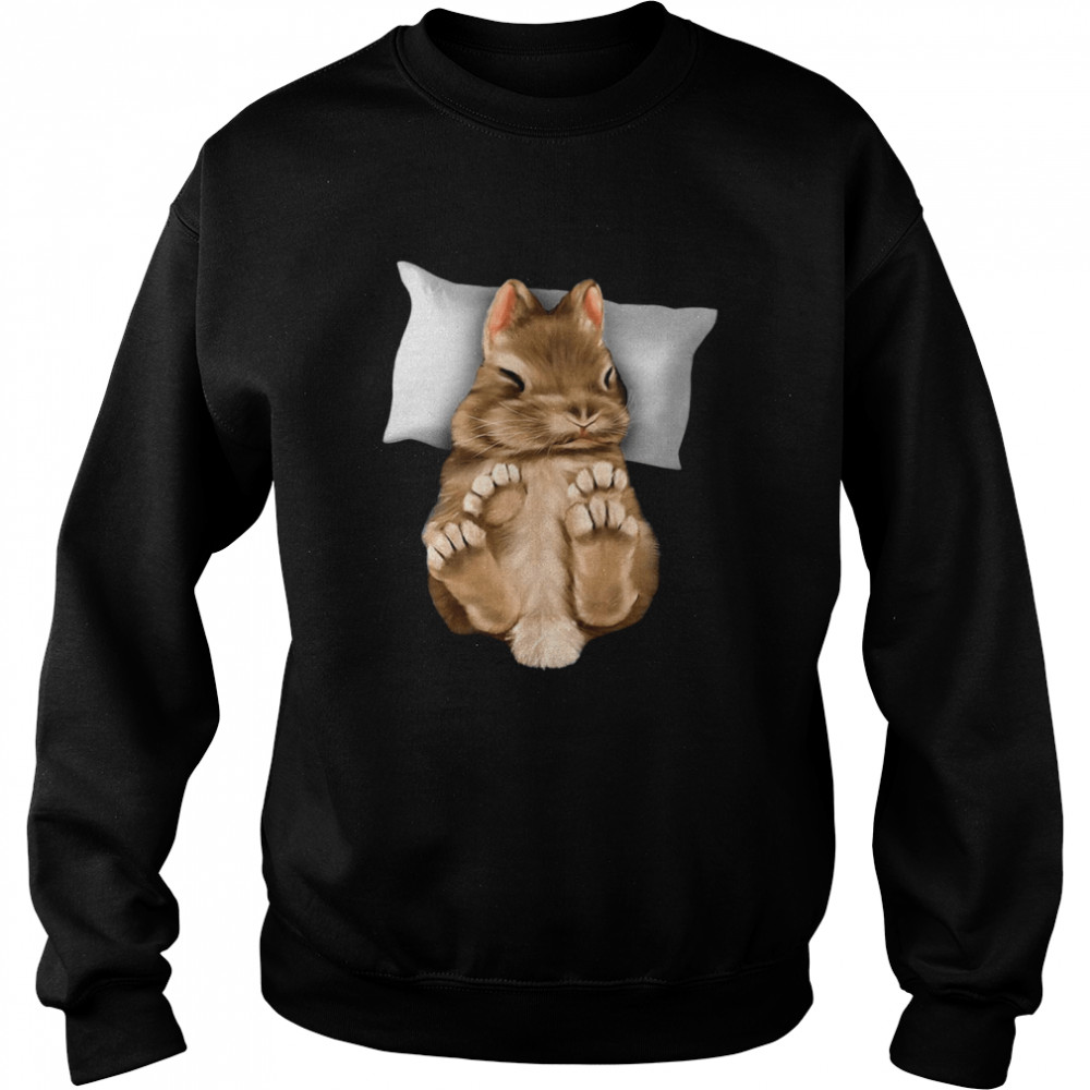Rabbit sleep angle shirt Unisex Sweatshirt