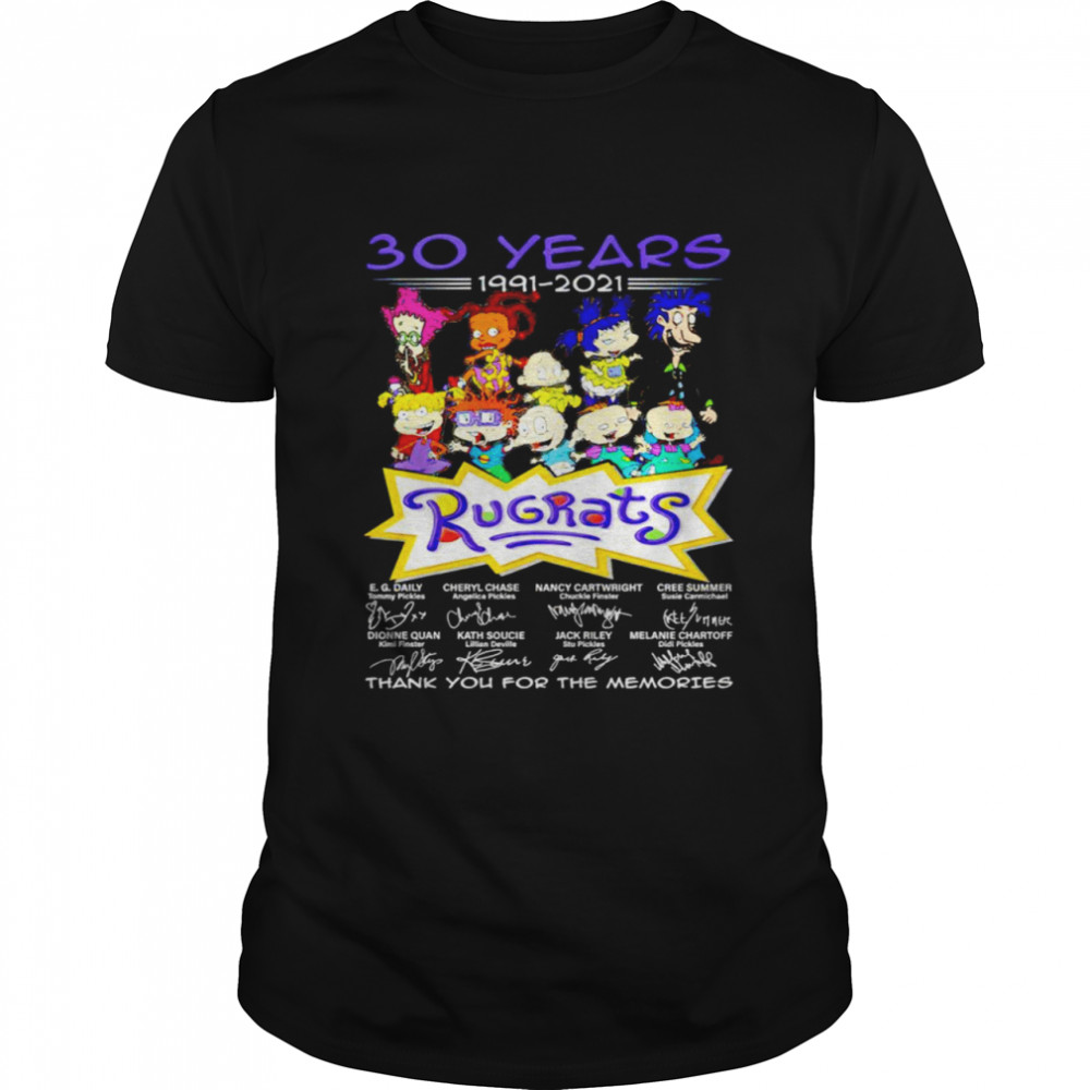 30 years 1991 2021 Rugrats signatures thank you for the memories shirt