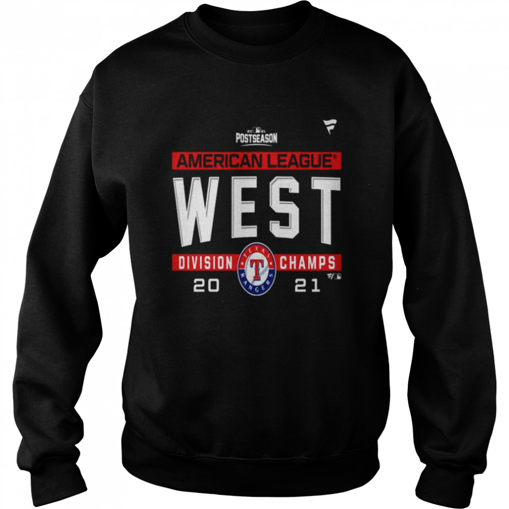 Texas Rangers American League AL West Division Champions 2021 sport shirt Unisex Sweatshirt