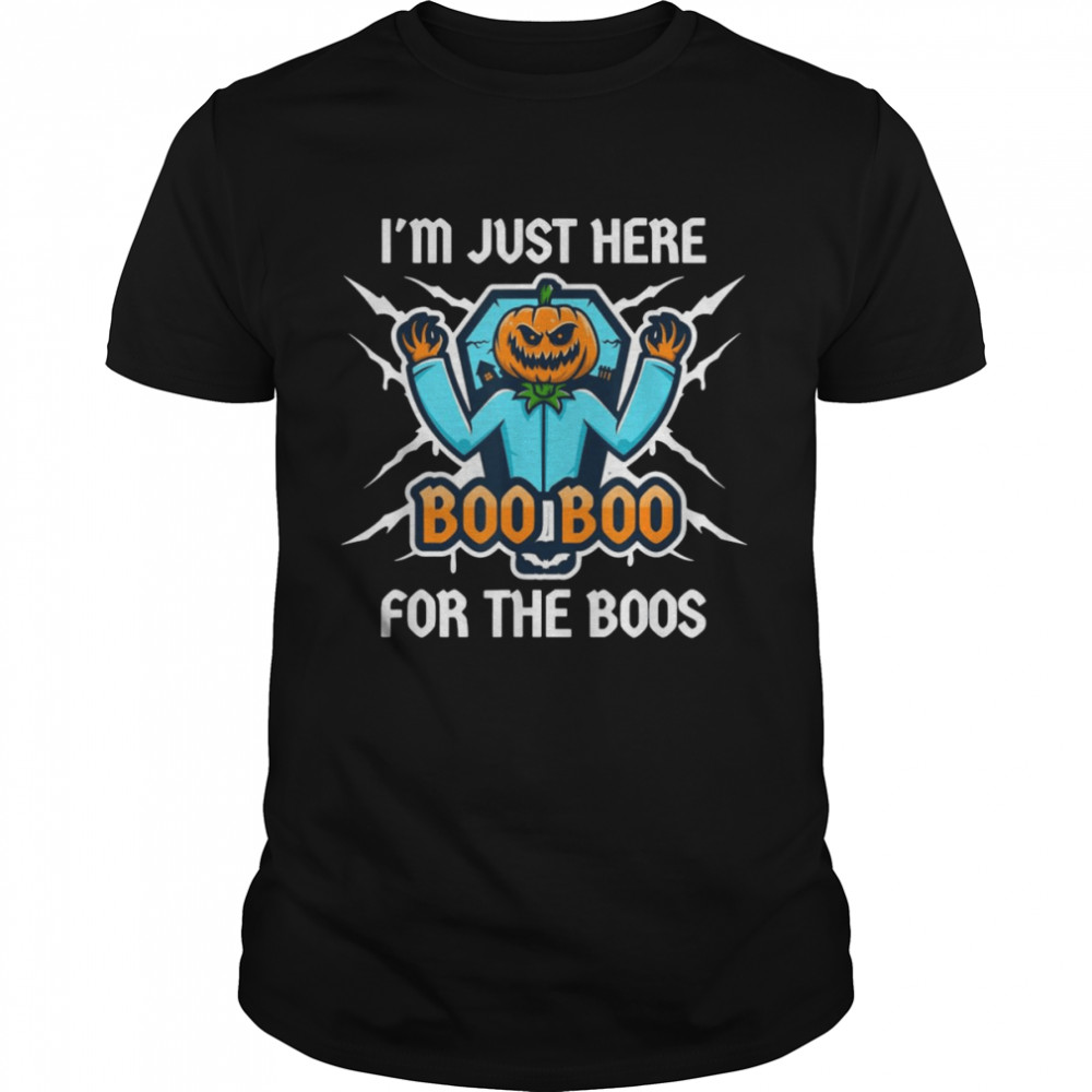 I’m Just Here Boo Boo For The Boos Pumpkin Halloween T-shirt Classic Men's T-shirt