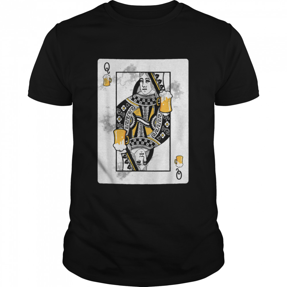 Queen Playing Card Oktoberfest German shirt Classic Men's T-shirt