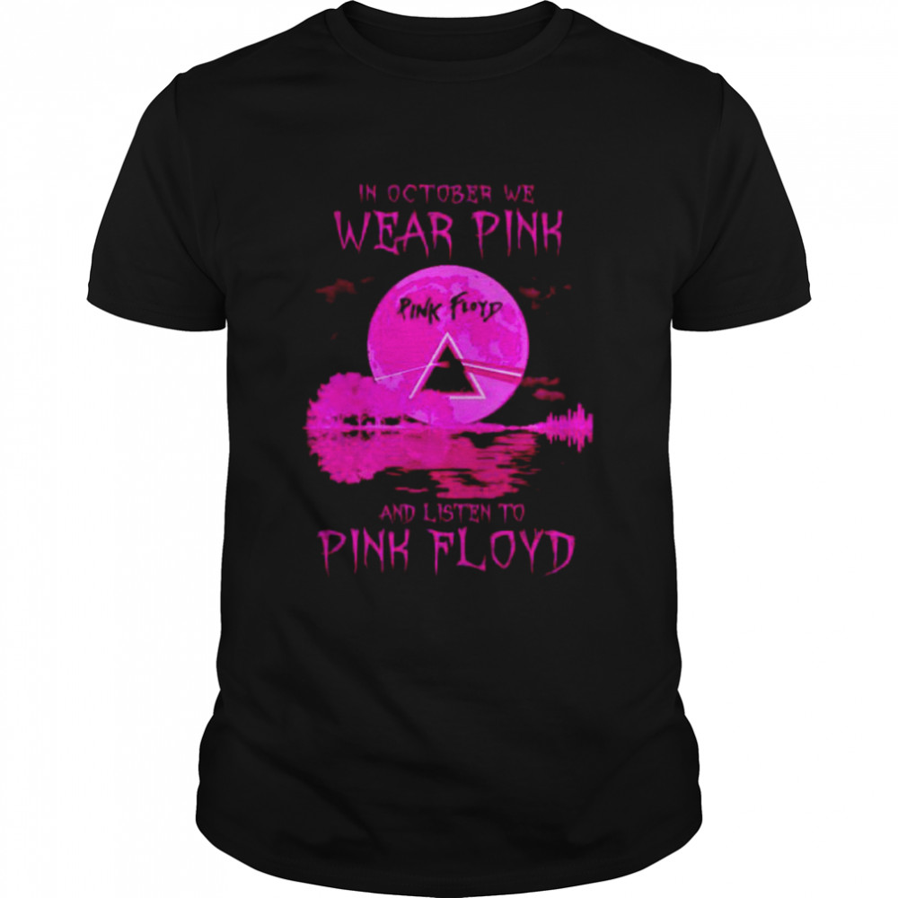 In October we wear pink and listen to Pink Floyd shirt Classic Men's T-shirt