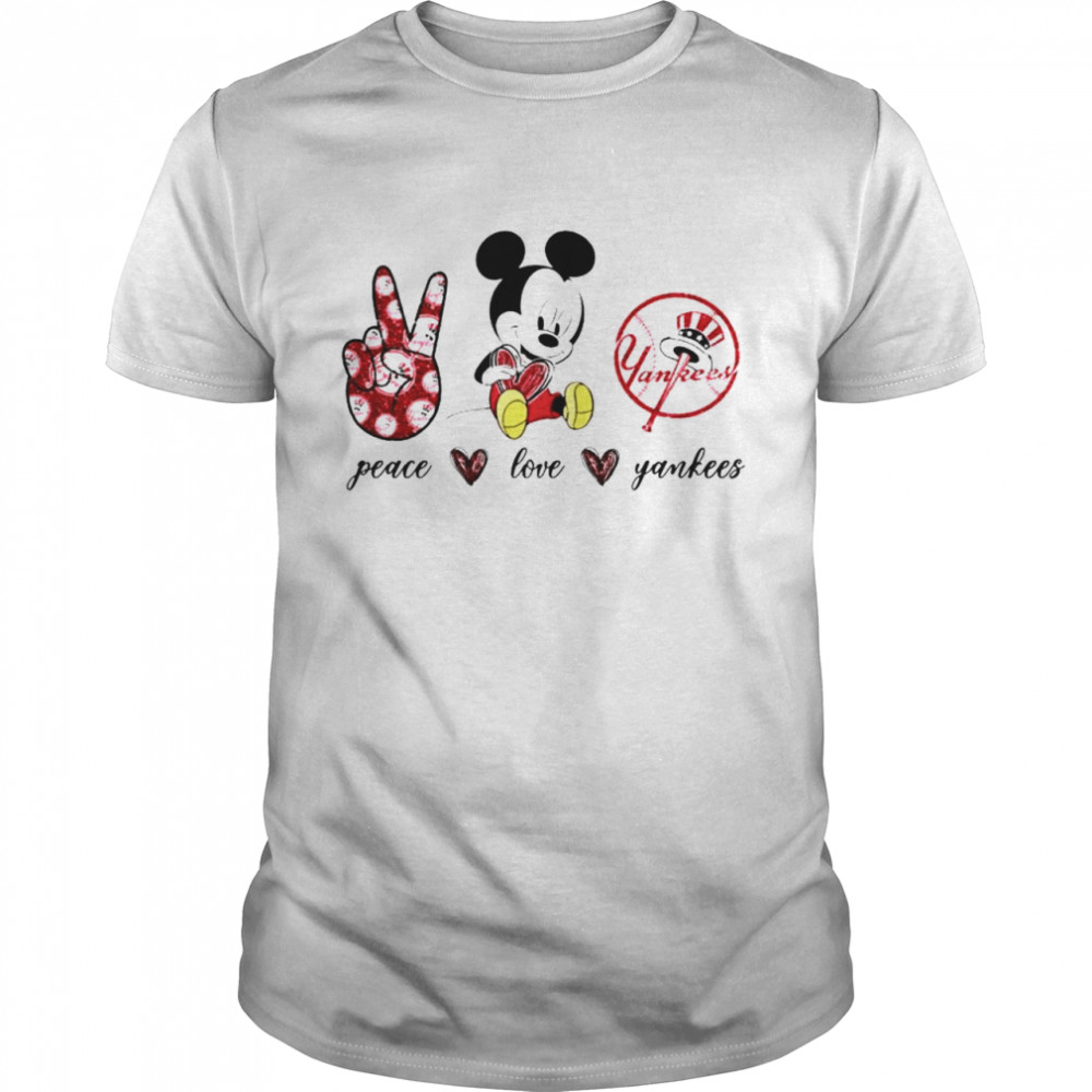 This girl loves her New York Yankees and Disney Mickey shirt