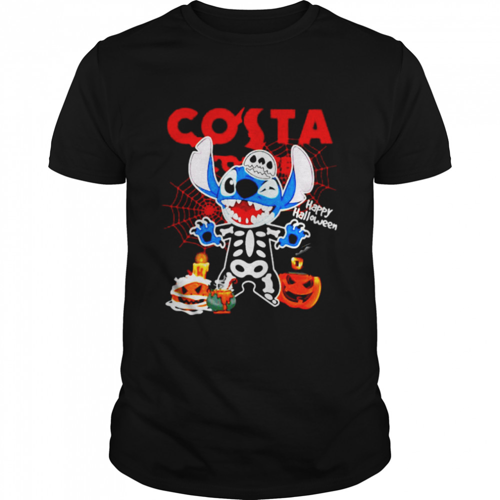 Skeleton Stitch Costa happy Halloween shirt