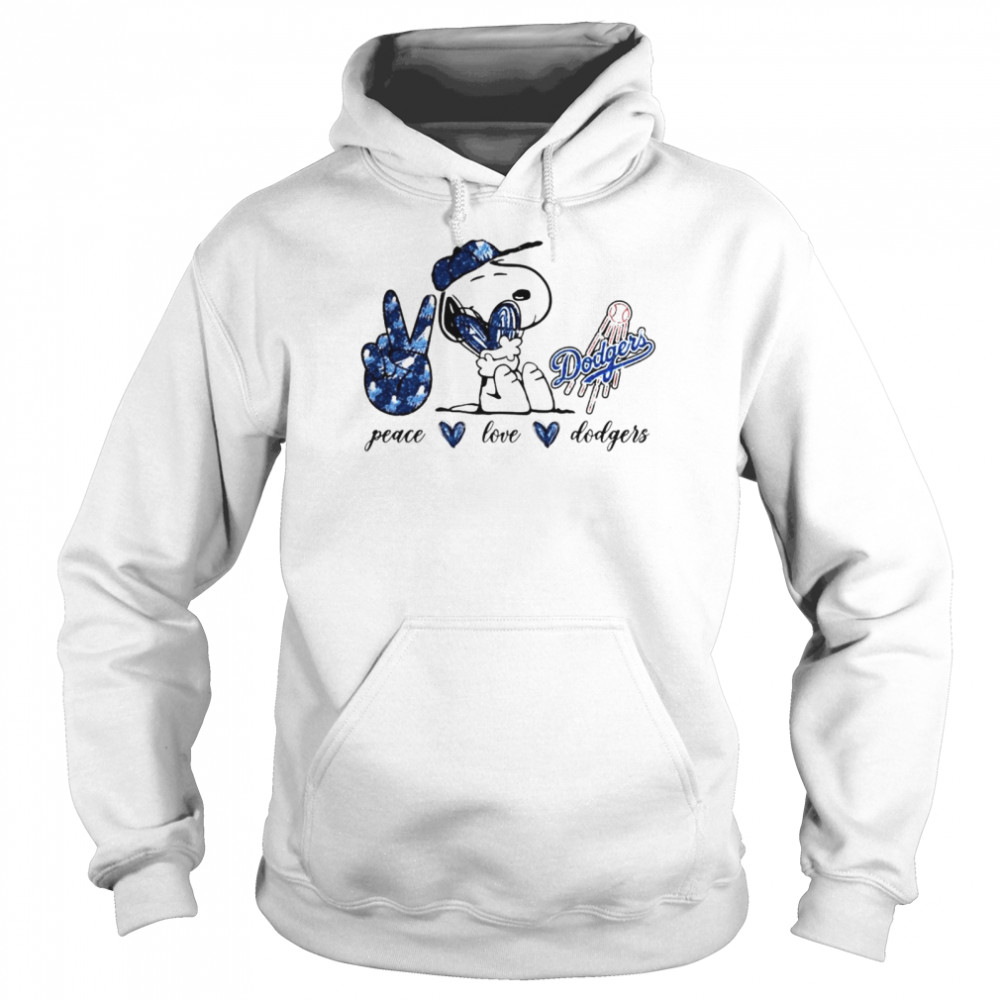 Snoopy Los Angeles Dodgers Peace Love Dodgers shirt, hoodie