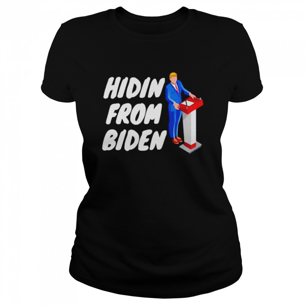 Anti Biden social club and hidin from Biden shirt Classic Women's T-shirt