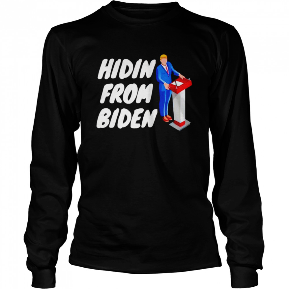Anti Biden social club and hidin from Biden shirt Long Sleeved T-shirt
