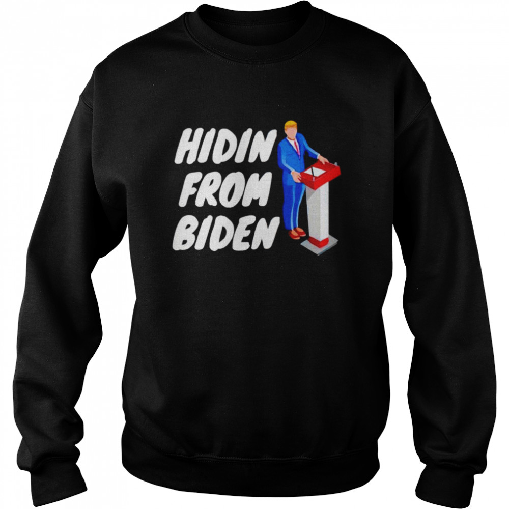Anti Biden social club and hidin from Biden shirt Unisex Sweatshirt