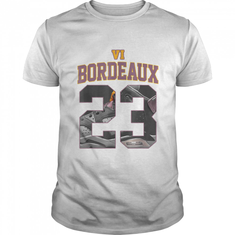 6 Bordeaux Sneaker Match Number 23 Sneaker Drip Halloween shirt Classic Men's T-shirt