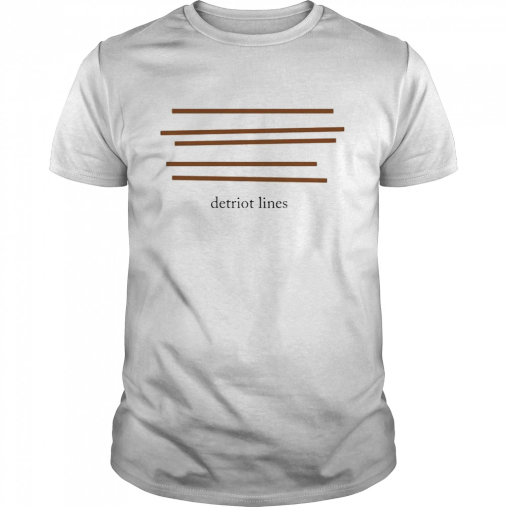 Awesome detriot lines shirt Classic Men's T-shirt