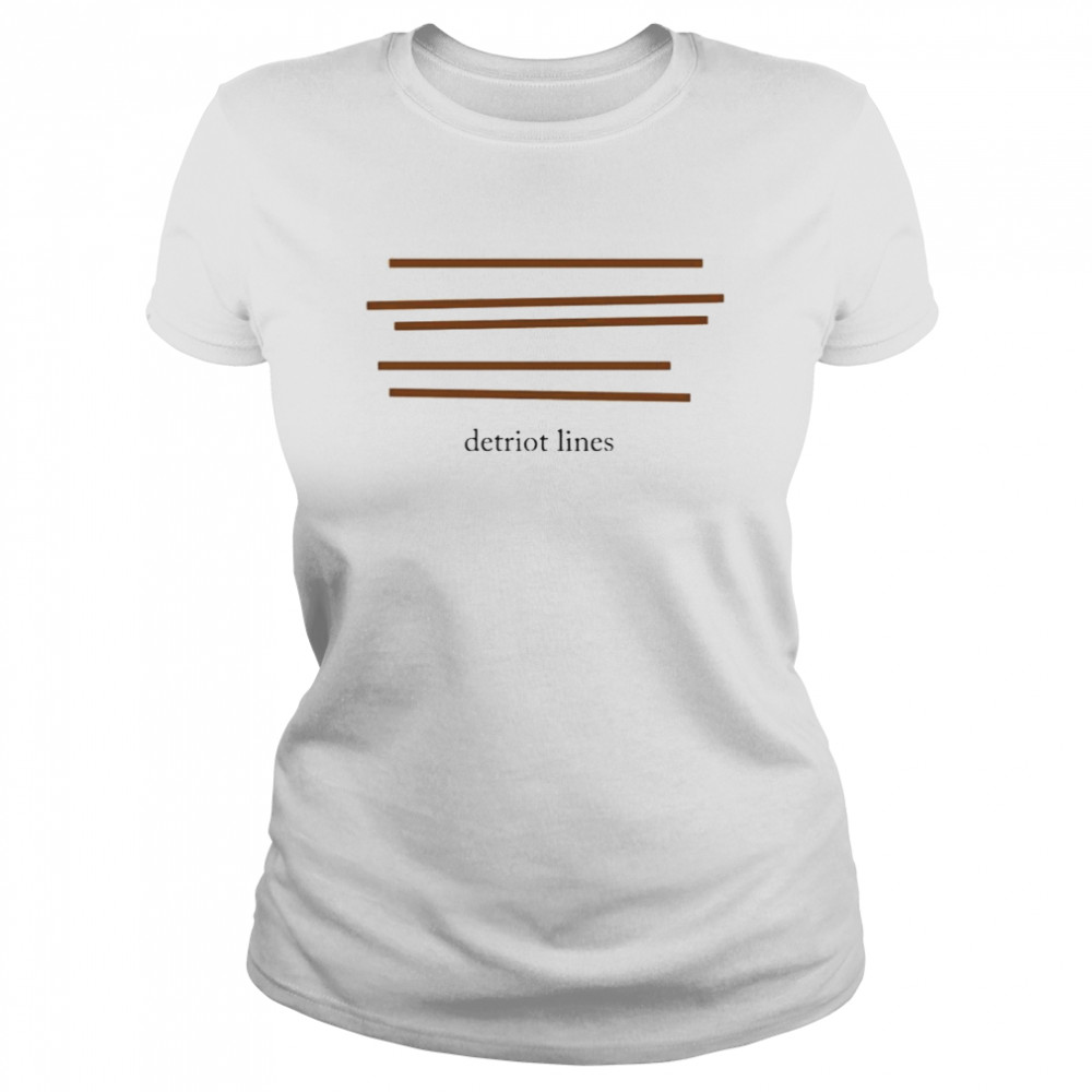 Awesome detriot lines shirt Classic Women's T-shirt