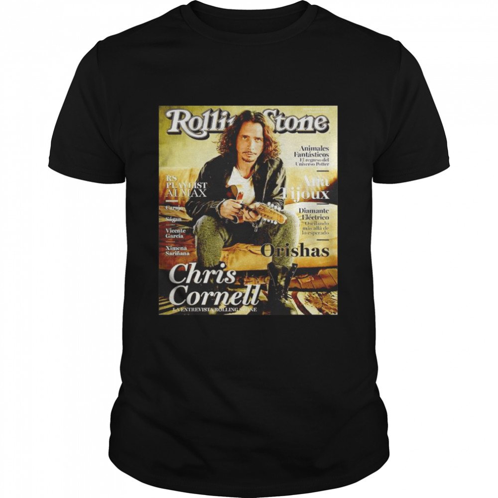 Rolling Stone Chris Cornell Orishas graphic shirt Classic Men's T-shirt