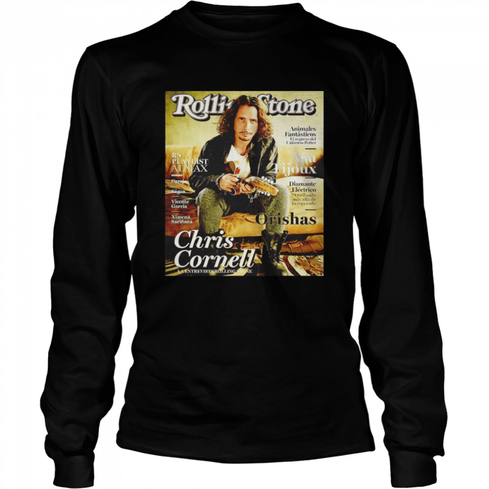 Rolling Stone Chris Cornell Orishas graphic shirt Long Sleeved T-shirt