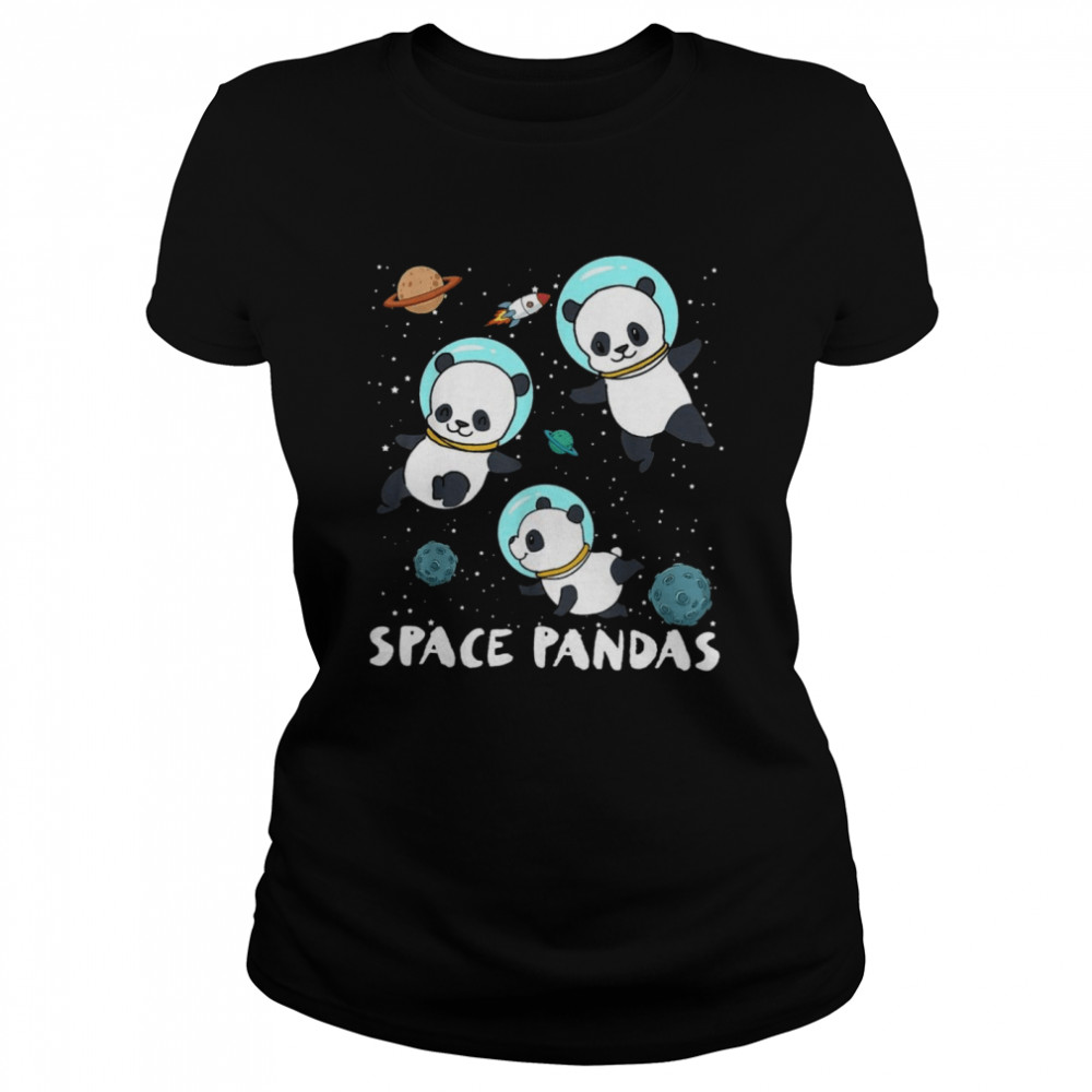 Space Pandas shirt Classic Women's T-shirt