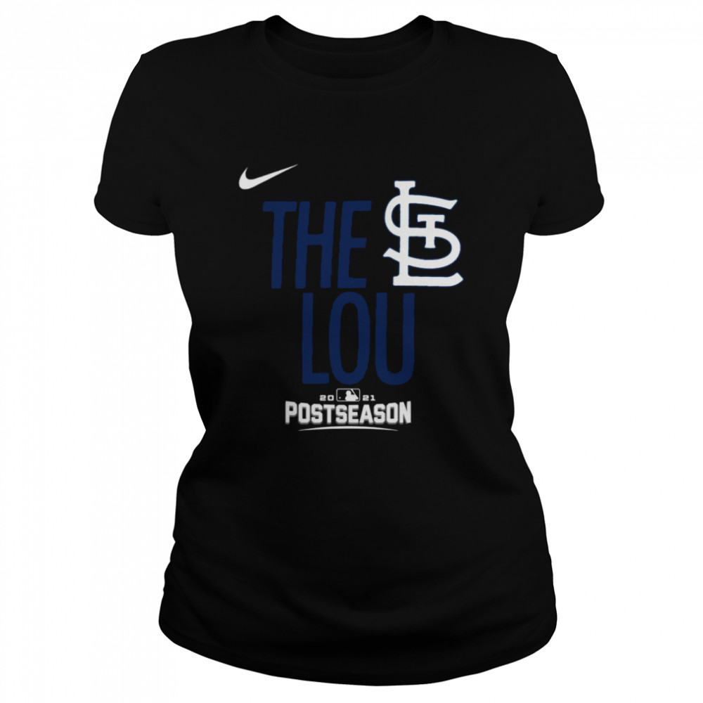 The Lou St. Louis Cardinals Nike 2021 Postseason Classic Women's T-shirt
