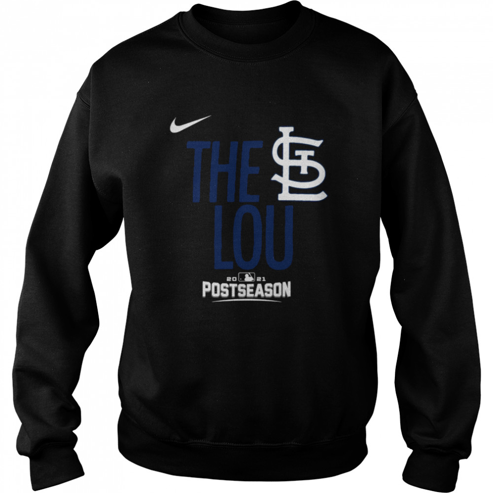 The Lou St. Louis Cardinals Nike 2021 Postseason Unisex Sweatshirt