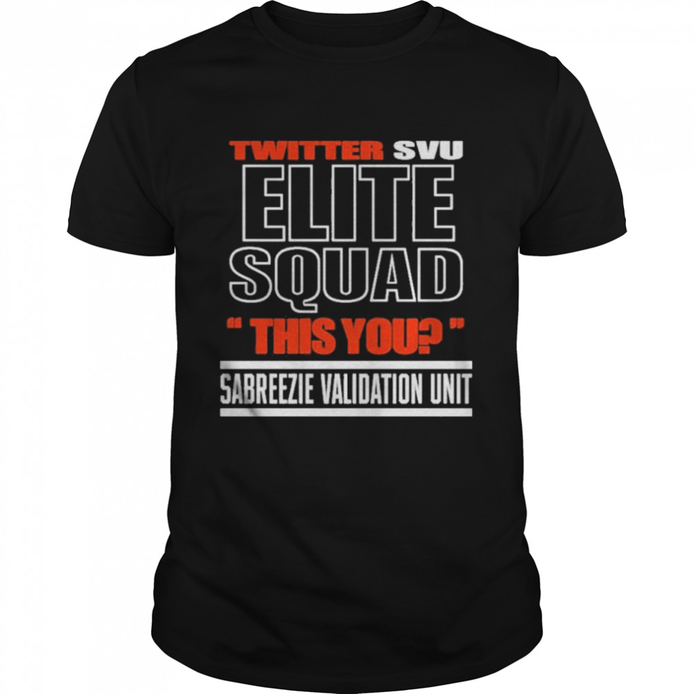 Twitter svu elite squad this you shirt Classic Men's T-shirt