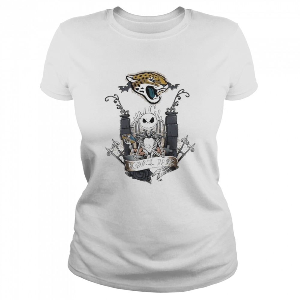 Jack Skellington the nightmare Jacksonville Jaguars shirt Classic Women's T-shirt