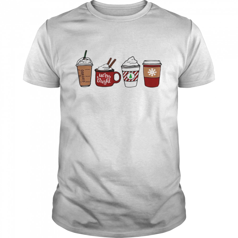 Official christmas Coffee merry and bright shirt Classic Men's T-shirt