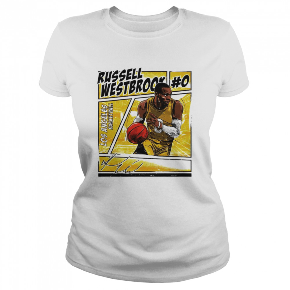 Los Angeles basketball Russell Westbrook signature shirt - Kingteeshop