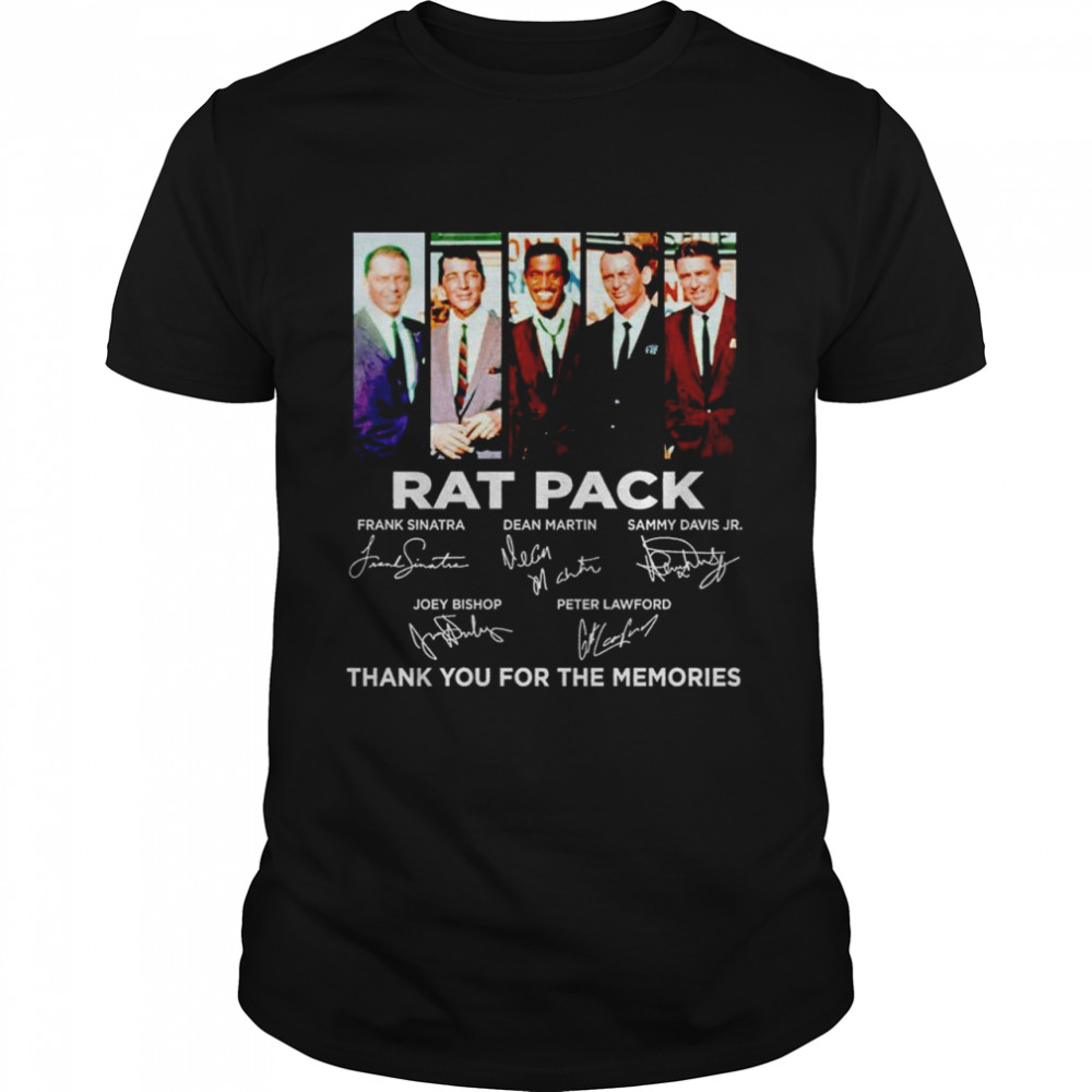 Rat Pack signatures thank you for the memories shirt Classic Men's T-shirt