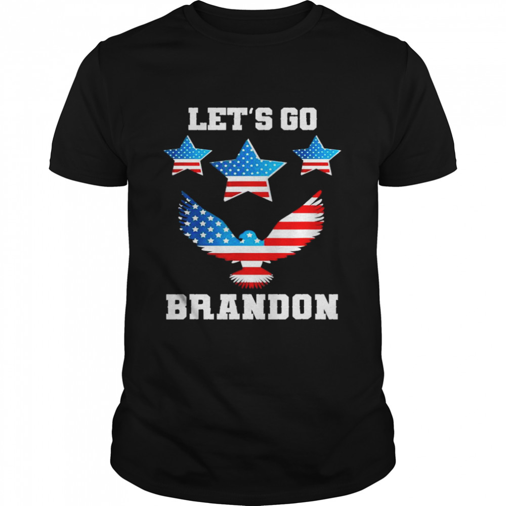 Lets Go Brandon Chant FJB Eagle US Flag shirt Classic Men's T-shirt