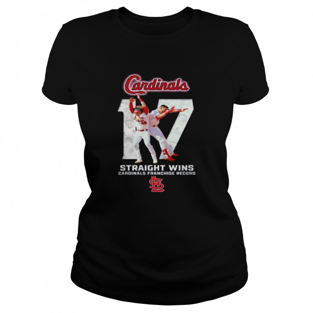 St. Louis Cardinals 17 Straight Wins Cardinals Franchise Record shirt -  Kingteeshop