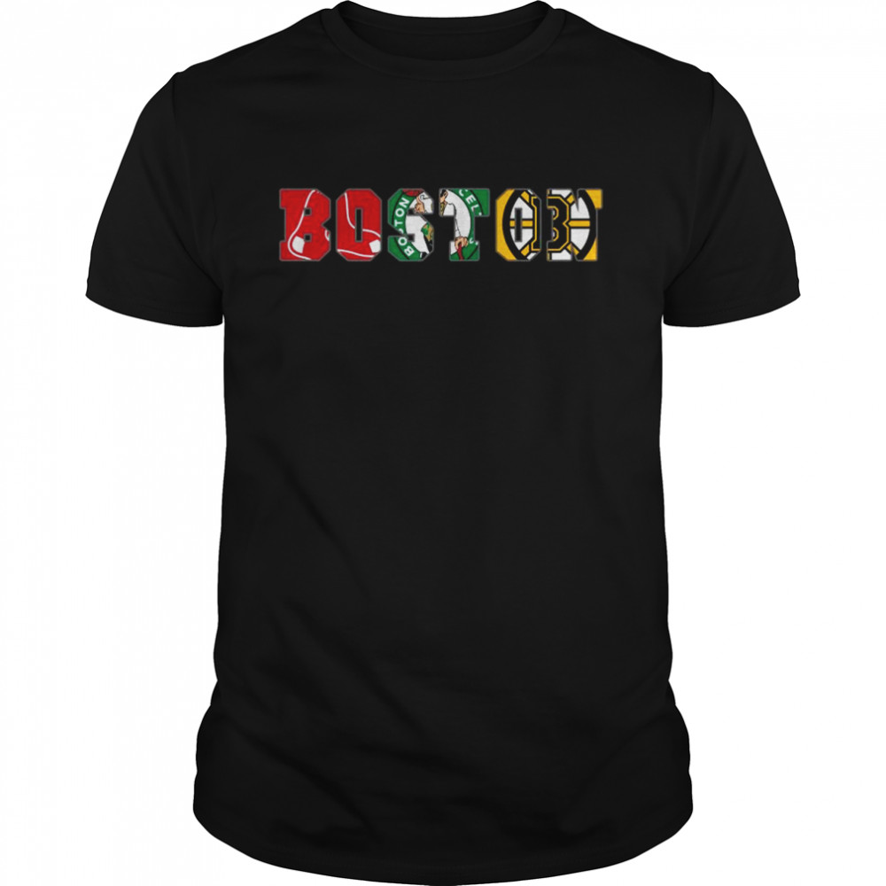 Champion Boston Sports team Boston Red Sox Boston Celtics Boston Bruins 2021 shirt