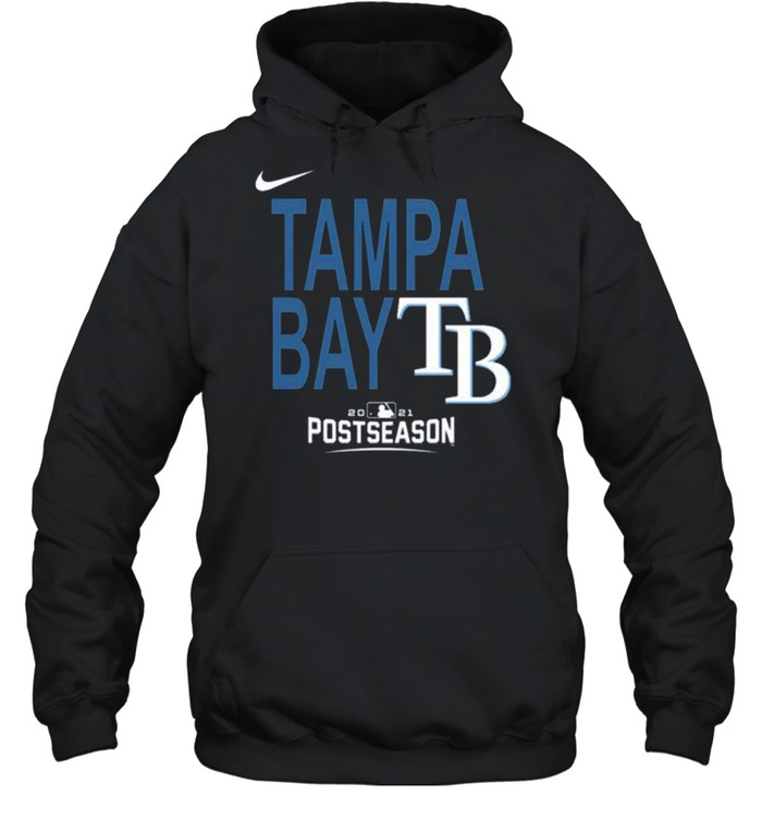 Men’S Tampa Bay Rays Nike Navy 2021 Postseason Authentic Collection Dugout T- Unisex Hoodie