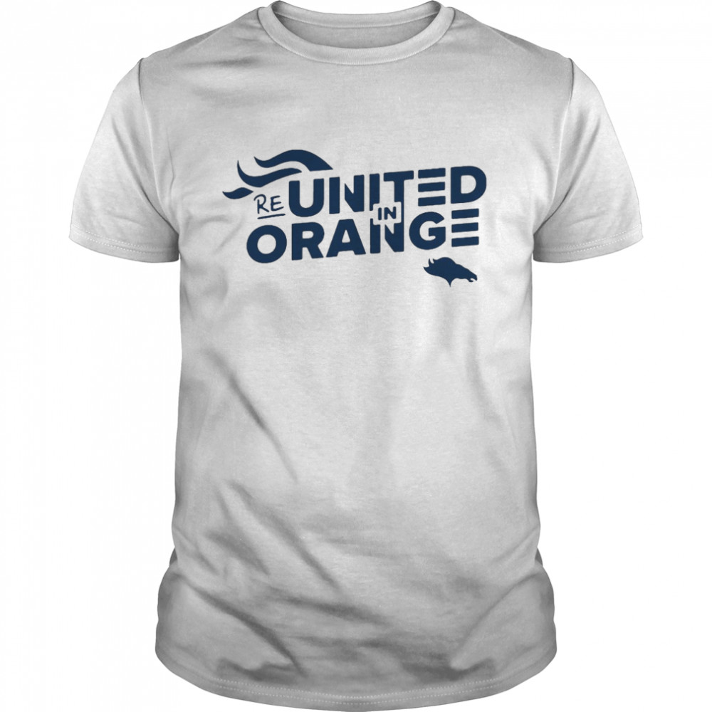 united in orange t shirts