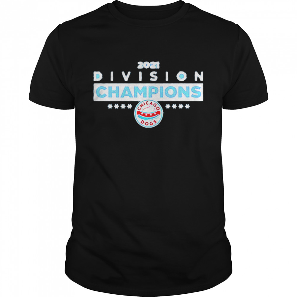 Chicago Dogs Mens 2021 Division Champions Tee Shirt