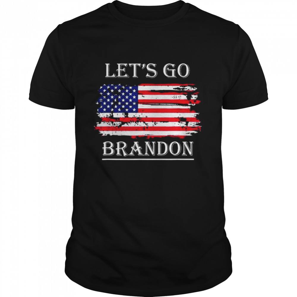 Let’s Go Brandon Conservative Anti Liberal USA Flag JB Chant Shirt